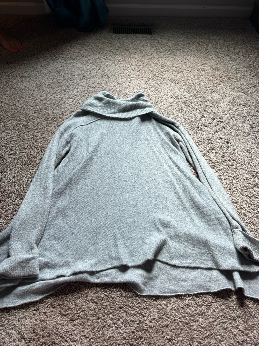 Rachel Zoe Light Gray Cowl Neck Sweater